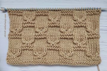 Schachbrettmuster stricken