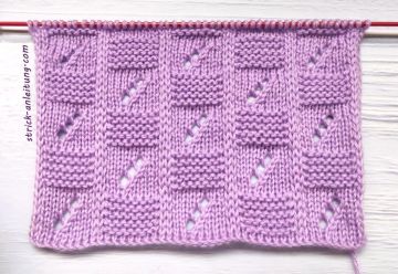 Schachbrettmuster stricken