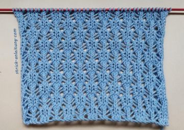 Ajour-Schachbrettmuster stricken