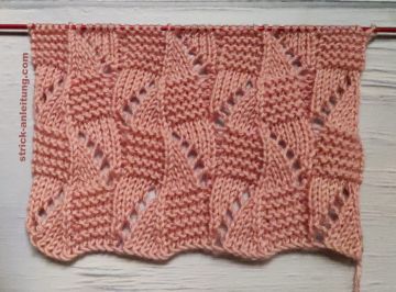 Schachbrettmuster stricken