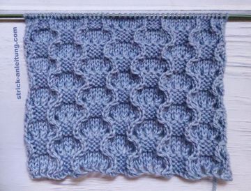 Ajour-Schachbrettmuster stricken