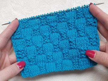 Schachbrettmuster stricken