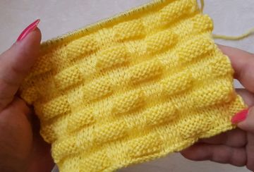Schachbrettmuster stricken