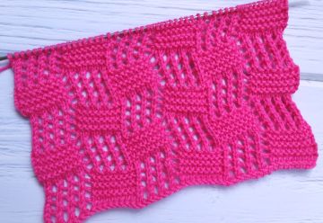 Schachbrettmuster stricken