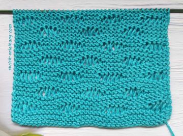 Wellen-Fallmaschenmuster stricken