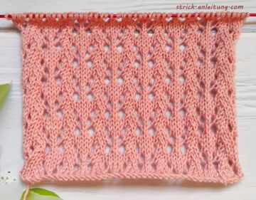 Zick-Zack Ajourmuster stricken