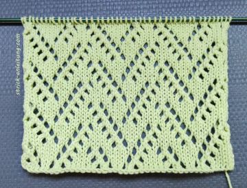 Zick-Zack Ajourmuster stricken