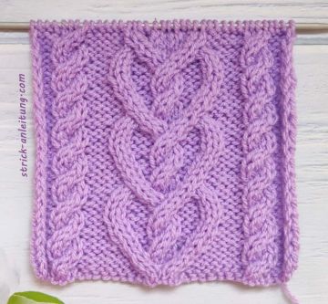 Herzmuster stricken