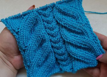Mittelmuster stricken