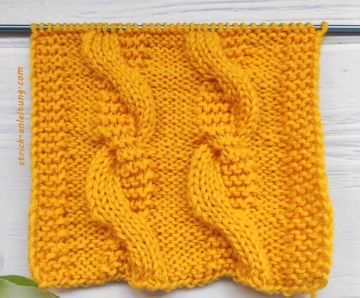 Kombinierter Zopf stricken