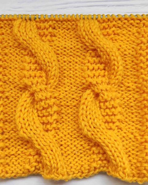 Kombinierter Zopf stricken