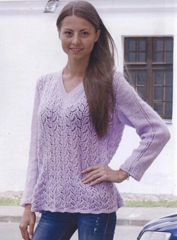 Pulli mit Blattmuster