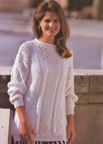Pulli mit Ajourmuster