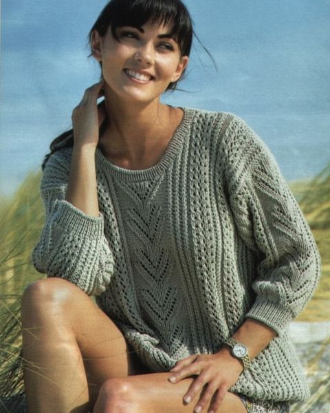 Pulli mit Ajourmuster