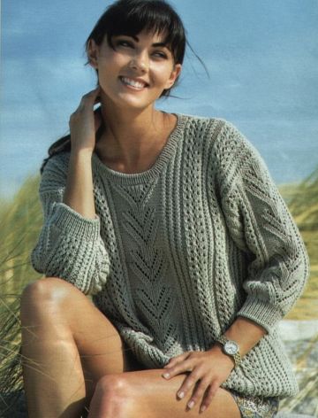 Pulli mit Ajourmuster