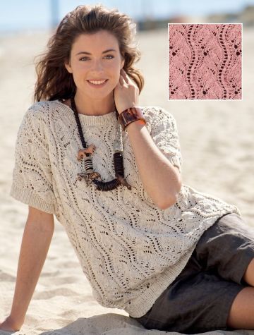 Pulli im Ajourmuster Strickanleitung
