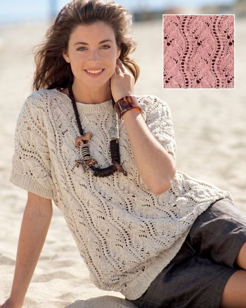 Pulli im Ajourmuster Strickanleitung