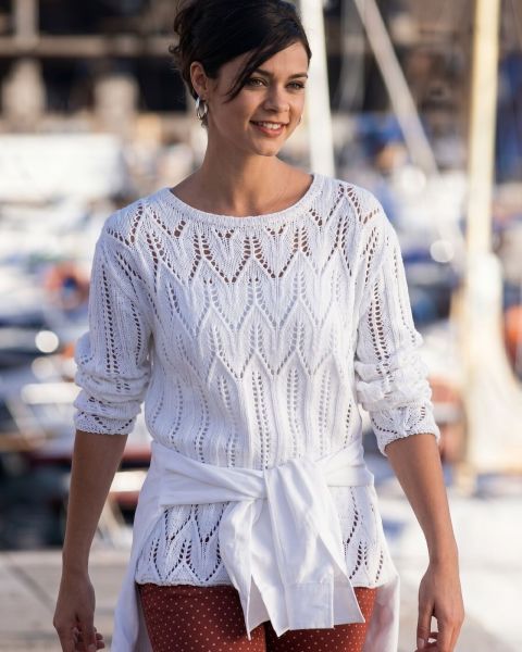 Ajour-Pulli Strickanleitung