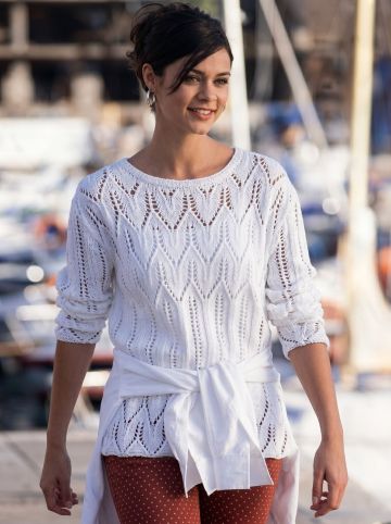 Ajour-Pulli Strickanleitung
