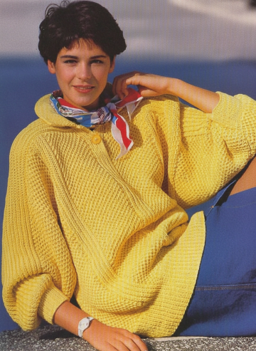Damen-Pullover mit Polokragen