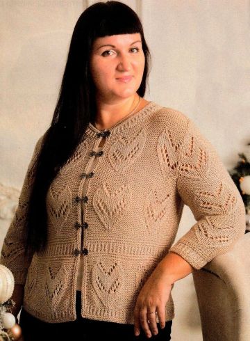 Damen-Jacke mit Tulpenmuster