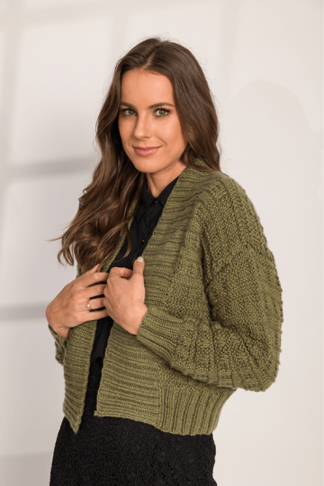 Jacke im Fantasiemuster