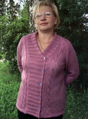Jacke mit asymmetrischer Knopfleiste