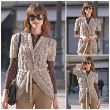 Jacke mit runden Blenden