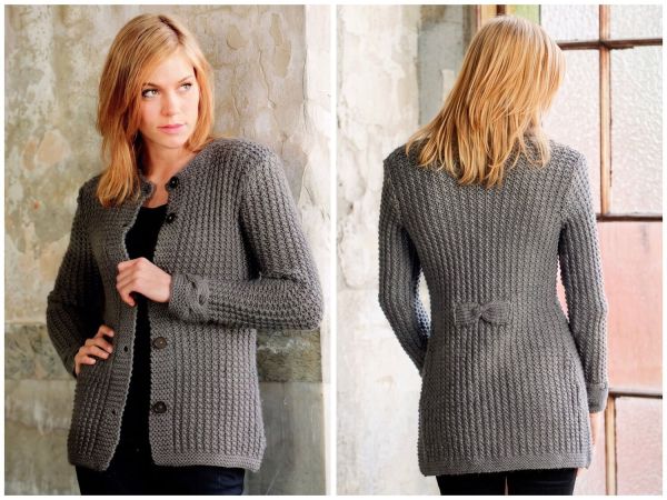Jacke mit Strukturmuster