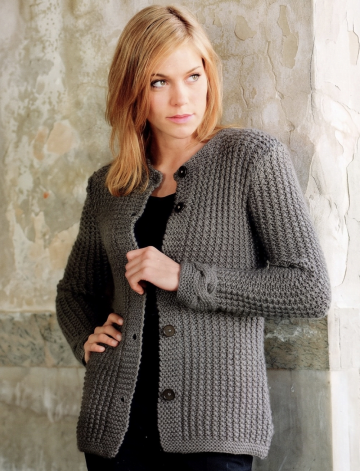 Jacke mit Strukturmuster