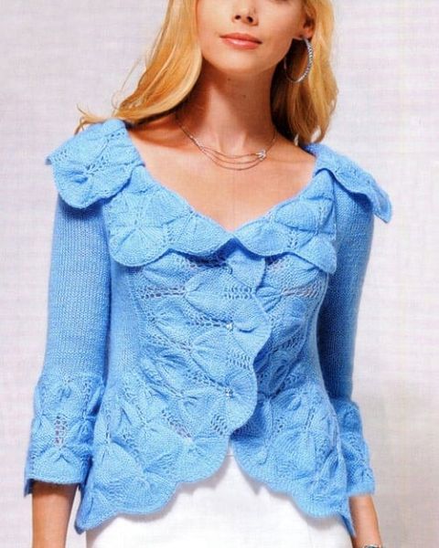 Strickjacke mit Schößchen