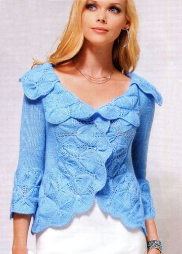 Strickjacke mit Schößchen