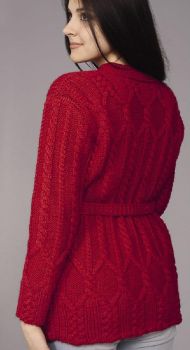 Jacke mit Zopfmuster