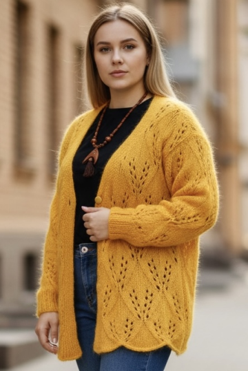 Jacke mit Ajourmuster
