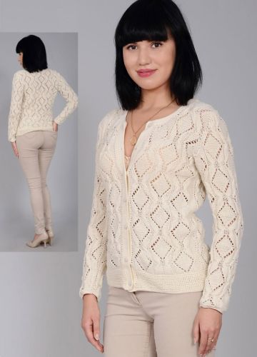 Jacke im Ajourmuster