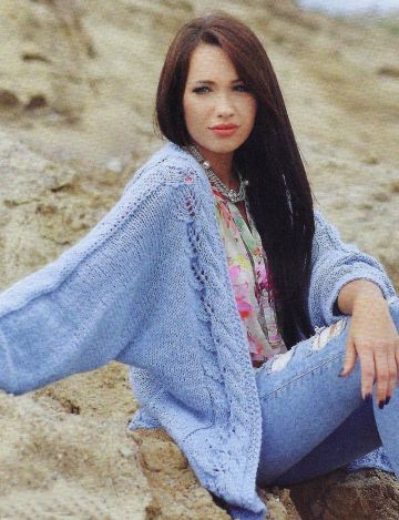 Oversize Jacke mit Blattmuster