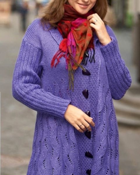 Longjacke mit Fantasiemuster