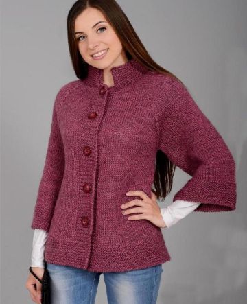 Jacke mit Raglanärmeln