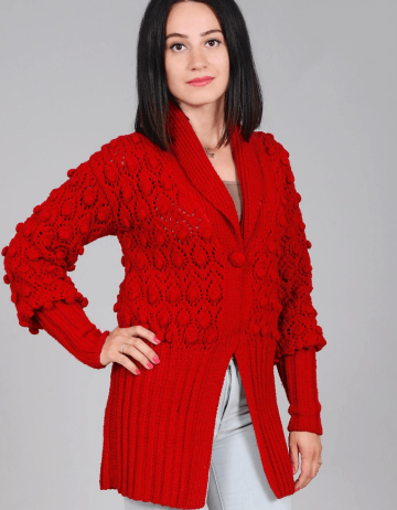 Jacke mit Schalkragen