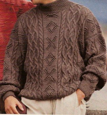 Brauner Herrenpullover