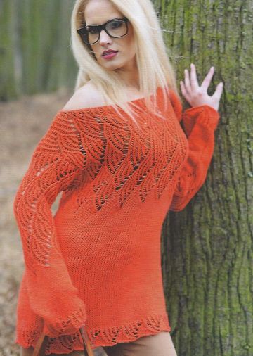 Pulli mit Ajourmuster