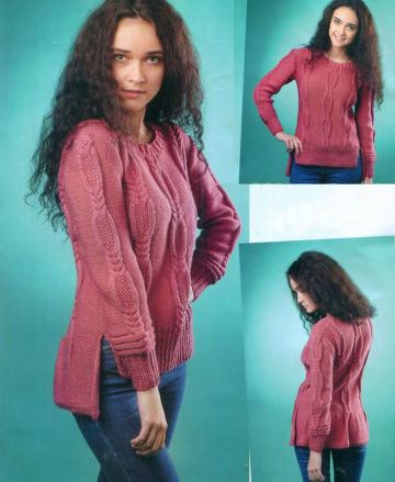 Pulli mit Zopfmuster