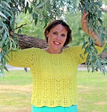 Pulli im Ajourmuster