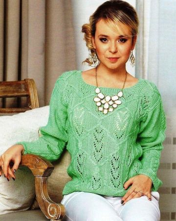 Pulli im Ajourmuster