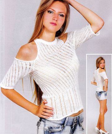 Pulli im Diagonalmuster