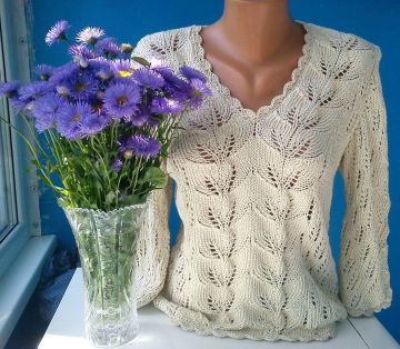 Pulli mit Blattmuster