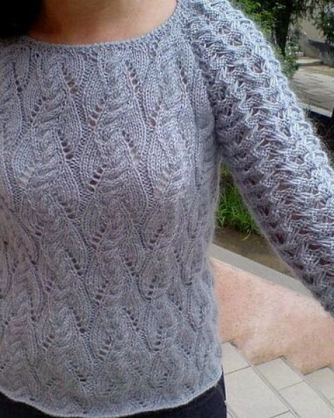 Pulli mit Ajourmuster