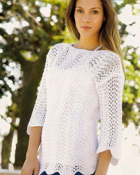 Pulli im Wellenmuster
