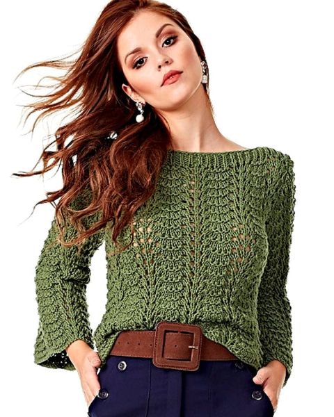 Pulli im Wellenmuster