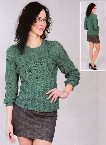 Pulli im Ajourmuster